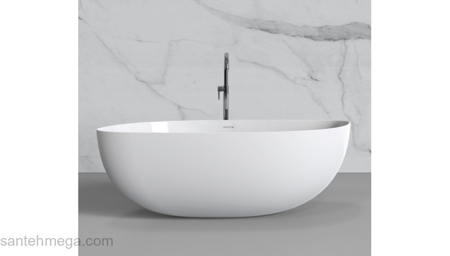 Ванна акриловая отдельностоящая BLACK & WHITE Swan 180 SB222. Фото