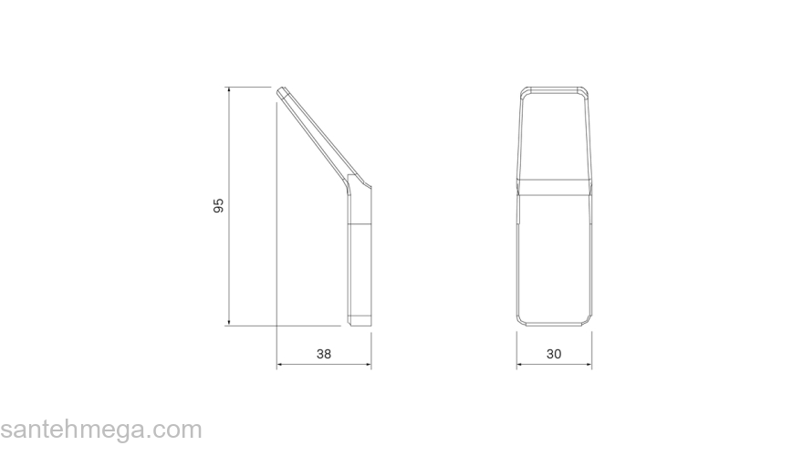 Крючок одинарный сплав металлов Slide белый матовый IDDIS SLIWT10i41 для ванной комнаты. Фото