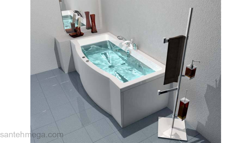 Ванна АКВАТЕК Гелиос 180х90 с гидромассажем. Фото