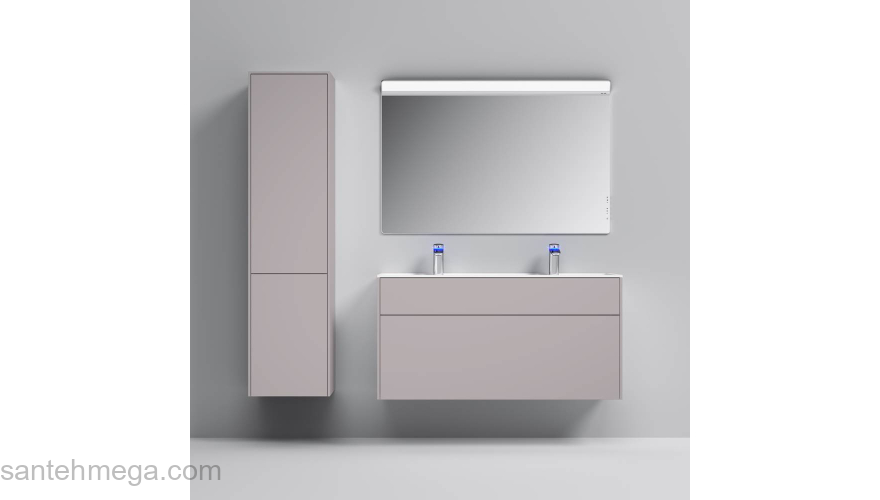База под раковину подвесная 120 см, 3 ящика, элегантный серый AM.PM Inspire 2.0 M50AFHX1203EGM. Фото