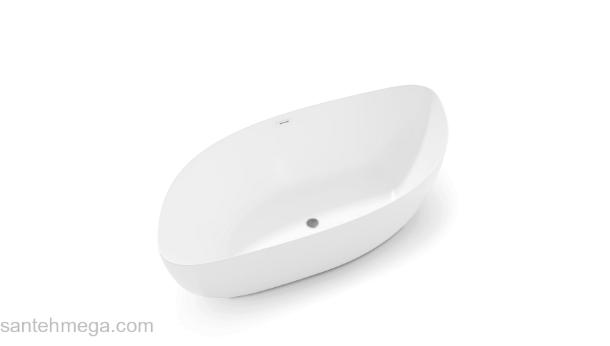 Ванна акриловая отдельностоящая BLACK & WHITE Swan 180 SB222. Фото