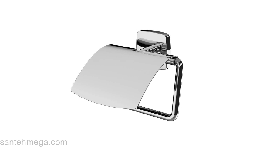 Держатель для туалетной бумаги с крышкой AM.PM Gem A90341400 для ванной комнаты. Фото