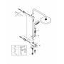 GROHE 26452000 New Tempesta 200 Душевая система с переключателем. Фото