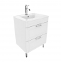 Тумба с умывальником напольная 60 см белая Oxford IDDIS OXF60W0i95K. Фото
