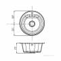Мойка для кухни Акватон Мида круглая серая 1A712732MD230. Фото