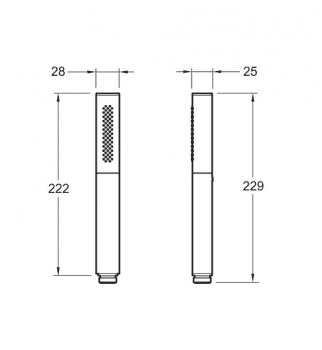 Ручной душ JACOB DELAFON Shift Ellipse E10257-CP. Фото