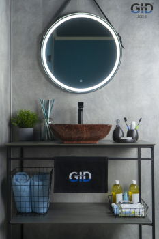 Раковина накладная GID Mnc182 42х42 54419 Под камень. Глянцевый. Фото