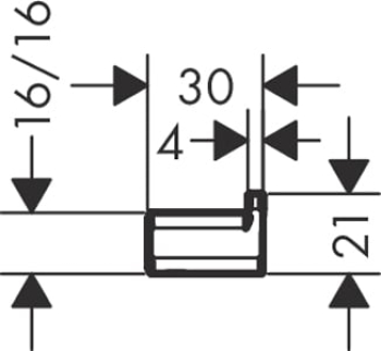 Крючок AddStoris Hansgrohe 41742140, шлифованная бронза для ванной комнаты. Фото