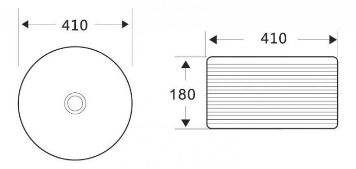 Раковина накладная BELBAGNO 41х41 BB1420. Фото