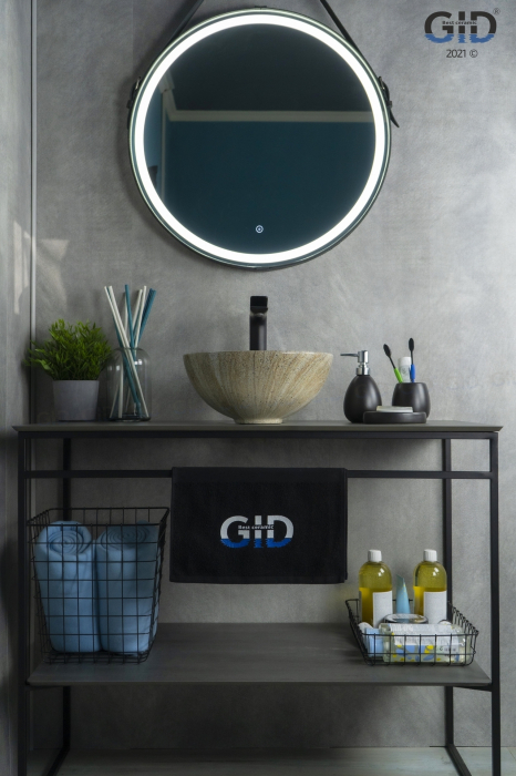 Раковина накладная GID Mnc488 32х32 54436 Под камень. Глянцевый. Фото