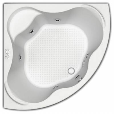 Ванна АКВАТЕК Галатея 135х135 с гидромассажем. Фото