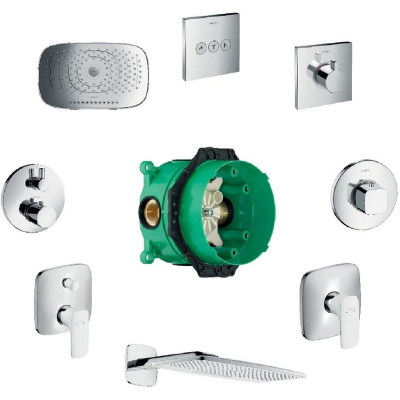 Скрытая часть смесителя Hansgrohe iBox Universal 01800180. Фото