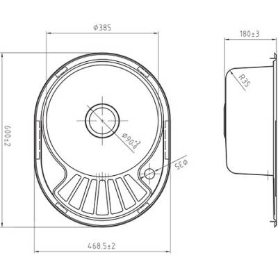 Кухонная мойка IDDIS Suno SUN60PLi77K. Фото
