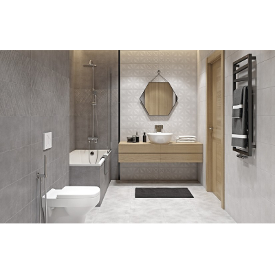 CERSANIT 15919 Вставка Apeks 250х750 ромбы светло-серый