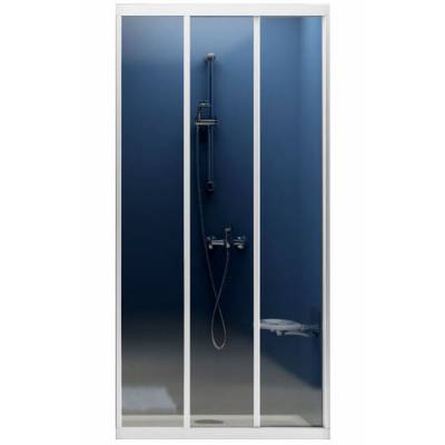 Душевая дверь раздвижная RAVAK Supernova ASDP3-90 (белая+грапе) 00V70102ZG. Фото
