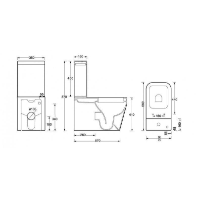 Бачок BELBAGNO Alise BB540T. Фото