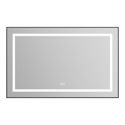 Зеркало BELBAGNO Kraft 109х69 SPC-KRAFT-1085-685-TCH-WARM-NERO. Фото