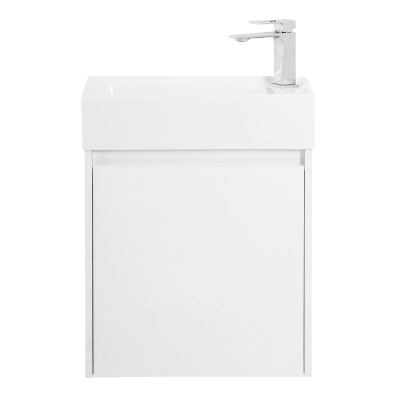 Тумба под раковину подвесная левосторонняя BELBAGNO KRAFT MINI-500/260-1A-SO-BO-L Bianco Opaco. Фото