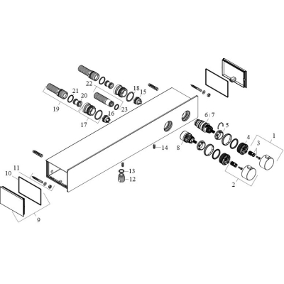 Термостат Hansgrohe ShowerTablet 600 13108400 белый/хром. Фото