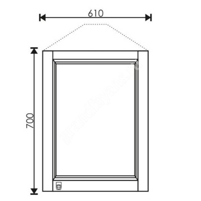Зеркало SFARZOSO Florencia 65. Фото