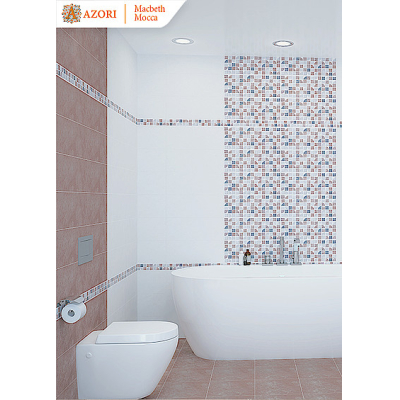 Azori 506371101 Плитка облицовочная Macbeth 201х505 mocca. Фото