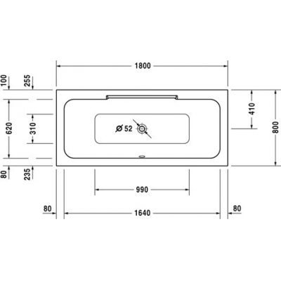 Акриловая ванна DURAVIT Durastyle 180x80 700298000000000. Фото