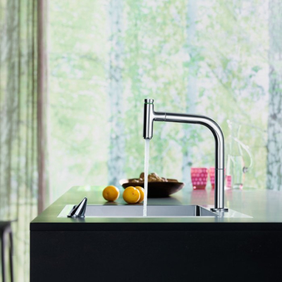 Кухонная мойка с встроенным смесителем Hansgrohe C71-F450-06 55x50 43201000. Фото