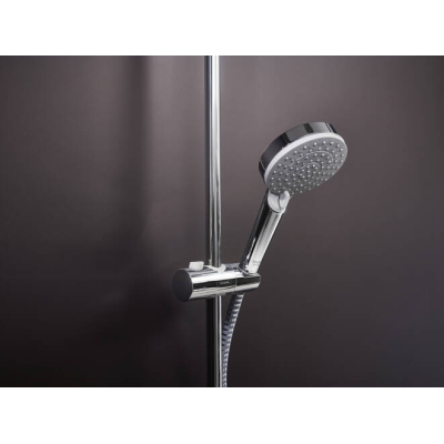 Душевая система Showerpipe 200 1jet с термостатом для ванны Hansgrohe Vernis Blend 26274000, хром. Фото