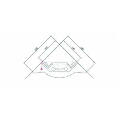 Зеркало-шкаф АКВАТОН Альтаир 62 угловой 1A042702AR010. Фото