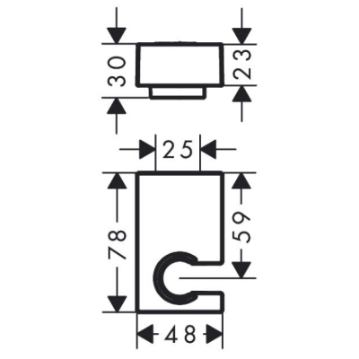 Держатель для душа Hansgrohe Porter E 28387140. Фото