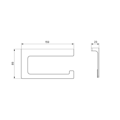 Держатель для туалетной бумаги без крышки сплав металлов Slide графит IDDIS SLIGM00i43 для ванной комнаты. Фото