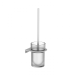 Ерш матовое стекло нержавеющая сталь NOA белый матовый IDDIS NOAWTG0i47 для ванной комнаты. Фото