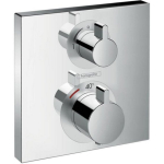 Термостат с запорным вентилем Hansgrohe Ecostat Square 15712000 Термостат с запорным вентилем Hansgrohe Ecostat Square 15712000. Фото