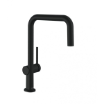 Кухонный смеситель однорычажный, U 220, 1jet Hansgrohe 72806670, матовый черный Кухонный смеситель однорычажный, U 220, 1jet Hansgrohe 72806670, матовый черный. Фото