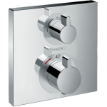 Термостат с запорным/переключающим вентилем Hansgrohe Ecostat Square 15714000 Термостат с запорным/переключающим вентилем Hansgrohe Ecostat Square 15714000. Фото