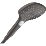 Лейка для душа Hansgrohe Raindance Select E120 3jet 26520340 черный хром Лейка для душа Hansgrohe Raindance Select E120 3jet 26520340 черный хром. Фото