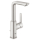 GROHE 23296DC1 Lineare New Смеситель однорычажный для раковины, высокий излив, со сливным гарнитуром. Фото